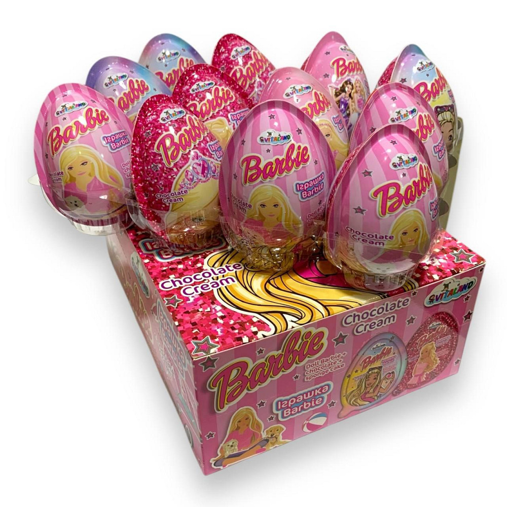 Упаковка яєць із сюрпризом Joy "Barbie", 15 гр, 12 штук, Vitaland Харків - фото 1