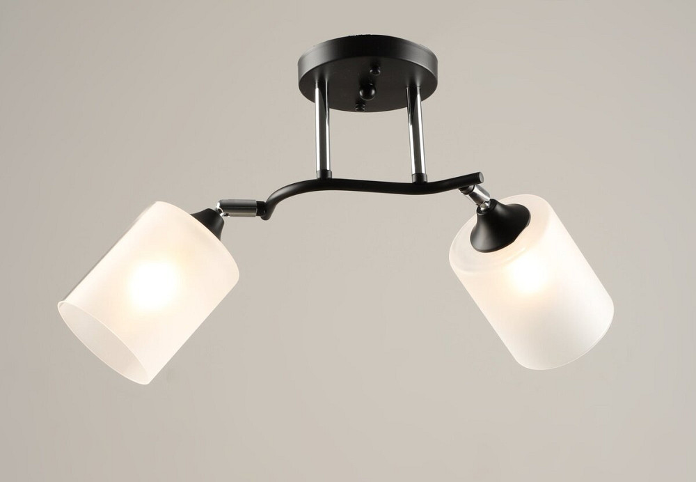 VALESO Люстра стельова на 2 плафони VALESO K2316/2, чорний/хром (E27) Коломыя - изображение 1