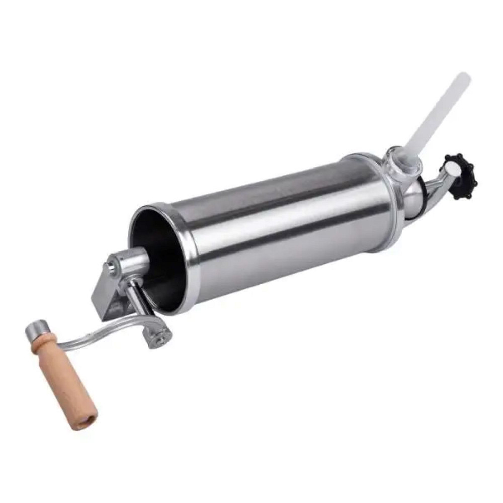 Вертикальний шприц для ковбаси 2,5 л з нержавіючої сталі шприц ковбасний 4 насадки 16788-5 Коломия - фото 1