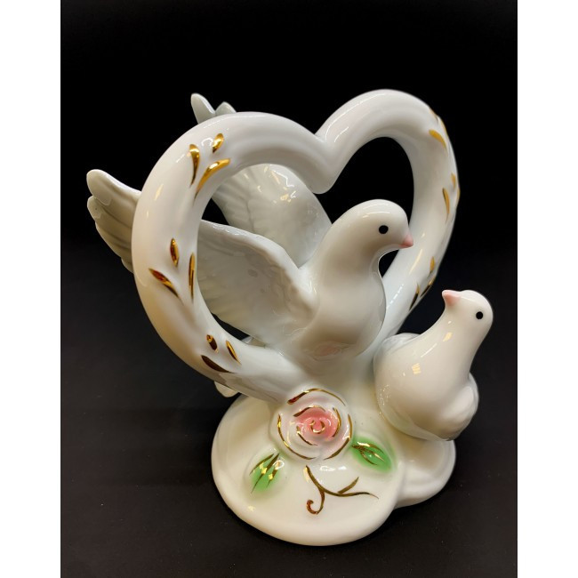 Статуэтка из фарфора Голуби с сердцем Киев - изображение 2