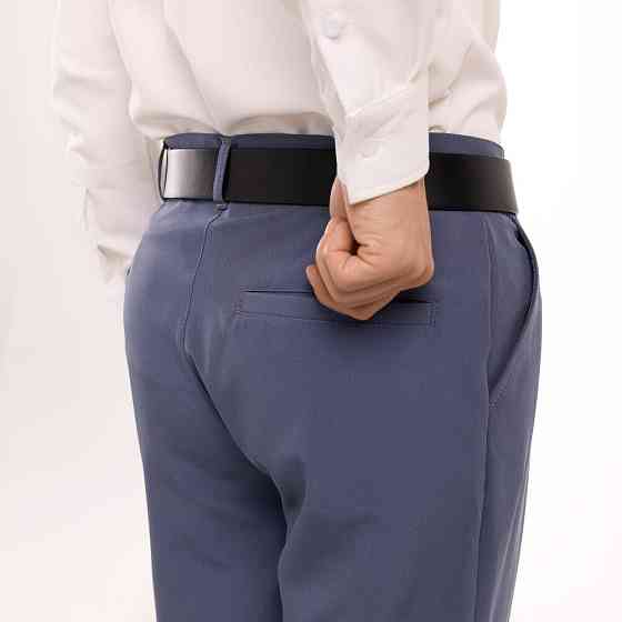 Антрацит темно-сірі чоловічі штани смарт-кежуал зі стрілками Pobedov Legend Київ