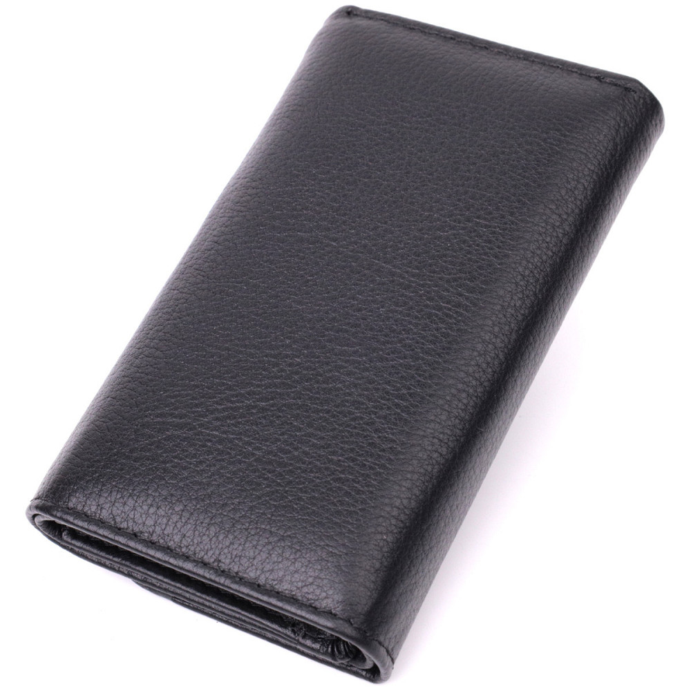 Шкіряна ключниця з 6 карабінами чорна (ST Leather) Київ - фото 12