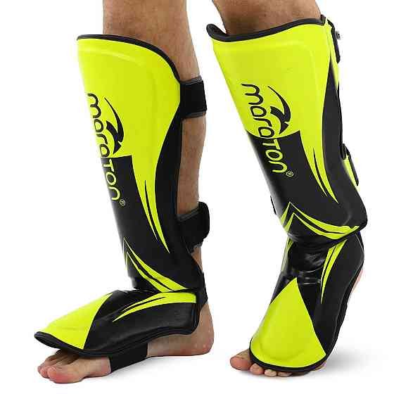 Защита голени и стопы Муай Тай, ММА, Кикбоксинг MARATON BO-9321 размер S-XL Защита для боевых искусств Киев