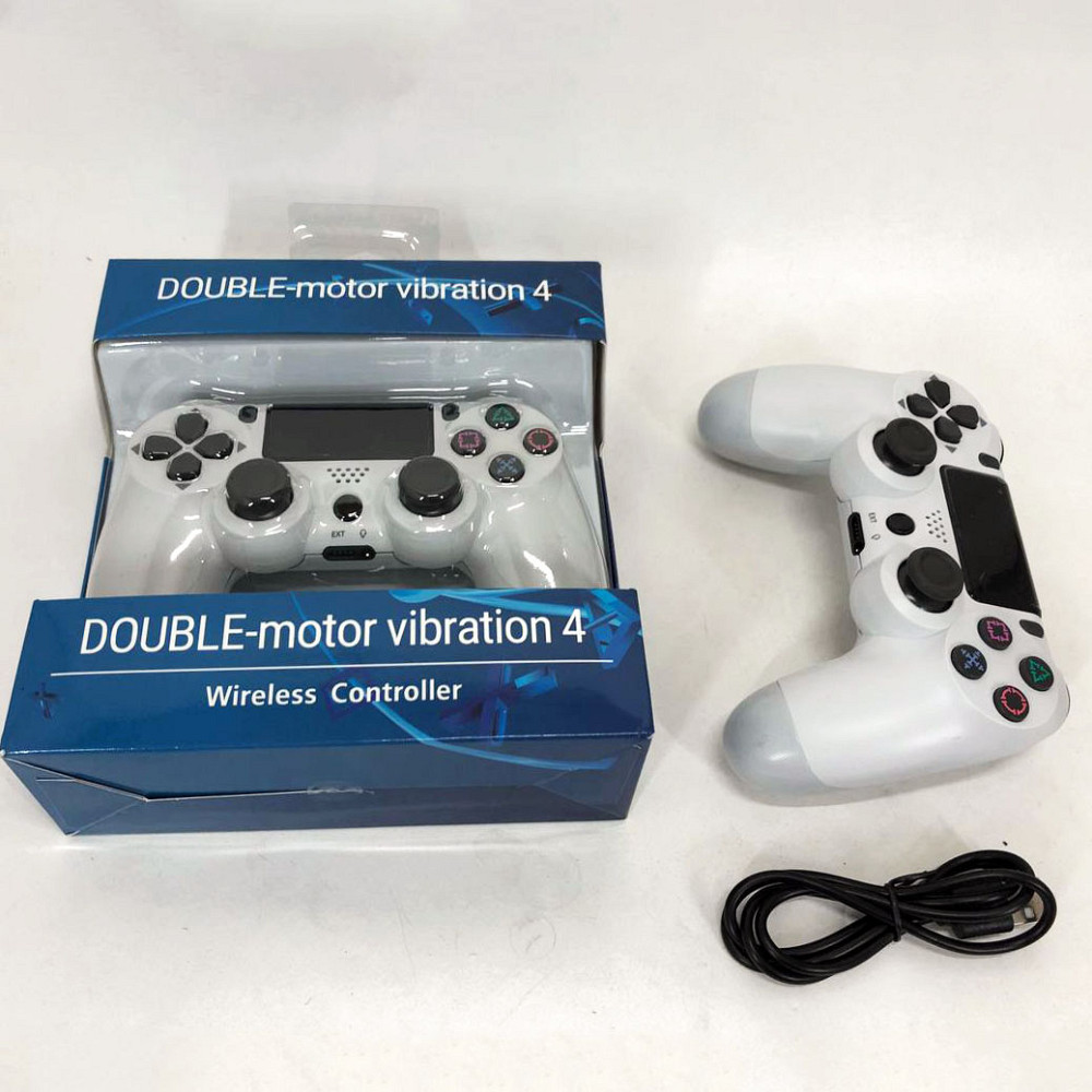 Джойстик DOUBLESHOCK для PS 4, бездротовий ігровий геймпад PS4/PC акумуляторний джойстик. Колір білий FE-19 Львів - фото 11