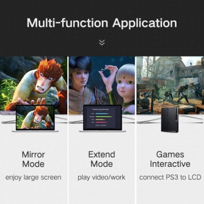 Кабель мультимедийный HDMI M to HDMI M 1.0m black Ugreen (10115) Винница - изображение 4