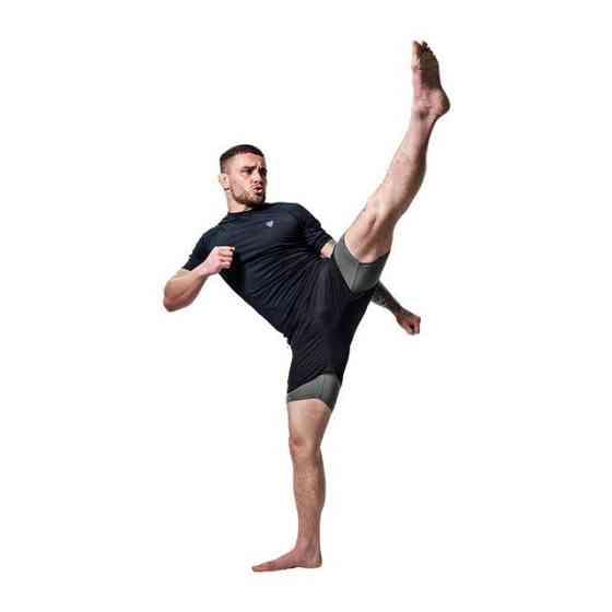 Компресійні шорти для RDX MMA T16 2-в-1 BLACK/GREY-M Кам'янське