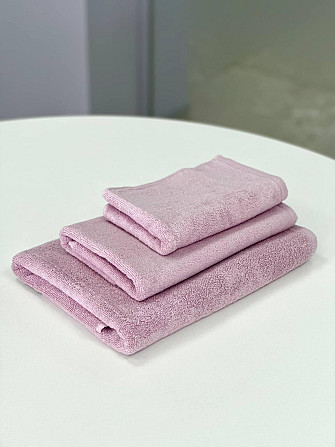 Комплект рушників Ideal Textile Pastel 30х70+50х90+70х140 см 500 г/м2 (56861109) Пудровий Чернівці - фото 2