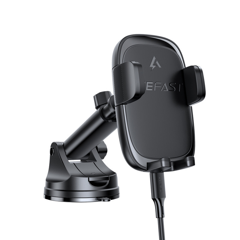 Автотримач для телефона з БЗП ACEFAST D49 press type wireless charging car holder for dashboard Black Одеса - фото 4