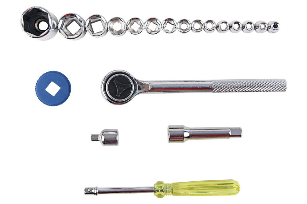 Набір інструментів 21пр. 1/4", 3/8" (6гр.) (4-17мм) Одеса - фото 2