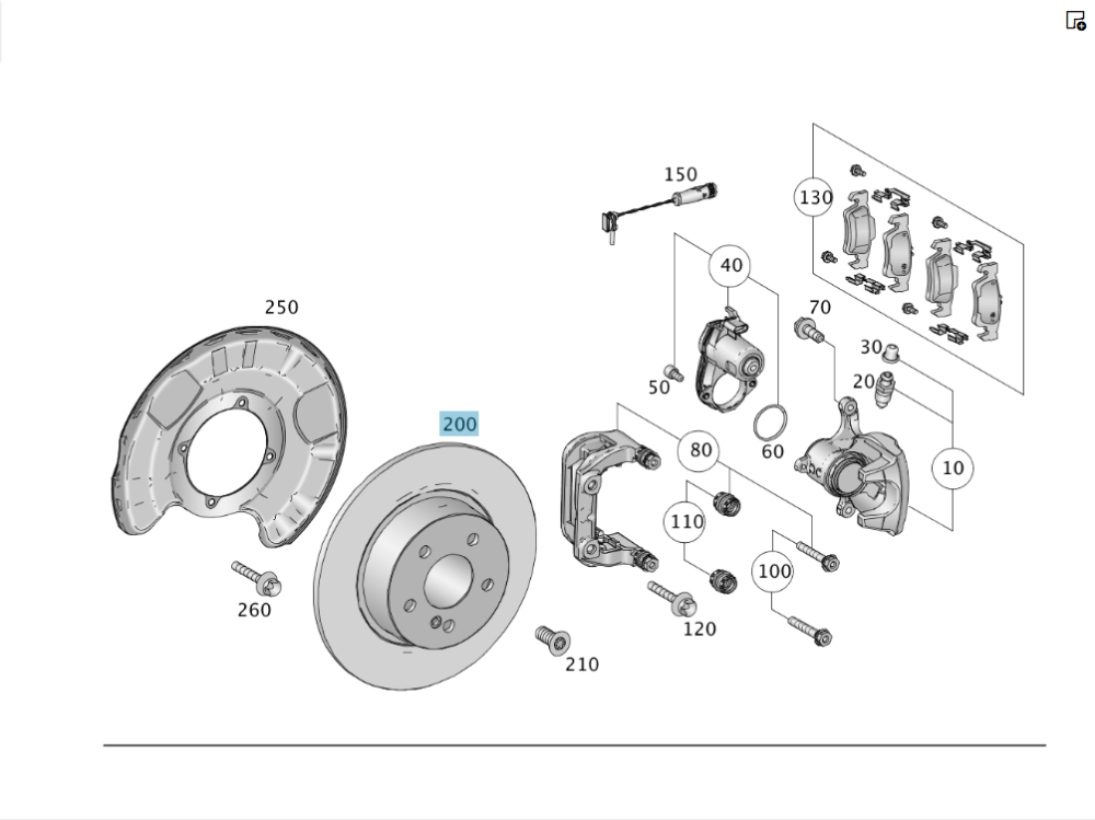 Mercedes-Benz  A1664230600 Задній гальмівний диск 330 x 22 mm ML/GLE W166 GLE Coupe C292 Одеса - фото 3
