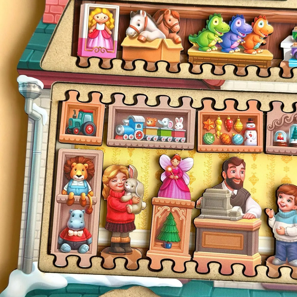 Двошаровий пазл-вкладиш "Магазин іграшок" PSD304 (ПСД304) Вінниця - фото 7