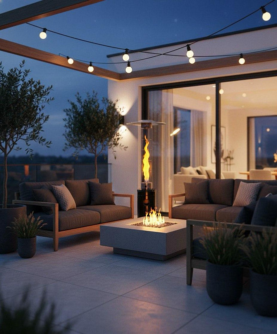 Вуличний газовий обігрівач Gordon 5-12,5 кВт з ефектом полум’я та захисною решіткою (Польща) Київ - фото 8