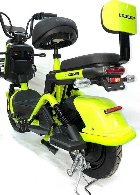 Электрический велосипед Crosser CR2 800W (графеновые акб 60V/24Ah) Зеленый. Харьков - изображение 4