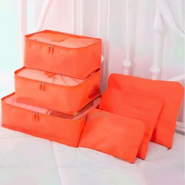 Набір дорожніх органайзерів 6 шт. CD-677 Колір: оранжевий Київ - фото 3