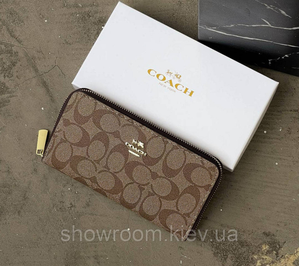 Брендовый женский кошелек на молнии Coach (1377-3) Киев - изображение 1