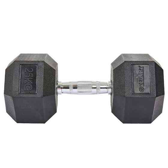 Гантель 25 кг цільна шестигранна гексагональна Zelart Київ