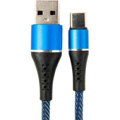 Дата кабель USB 2.0 AM to Type-C 1.0m blue Dengos (NTK-TC-MT-JEANS) Вінниця - фото 1