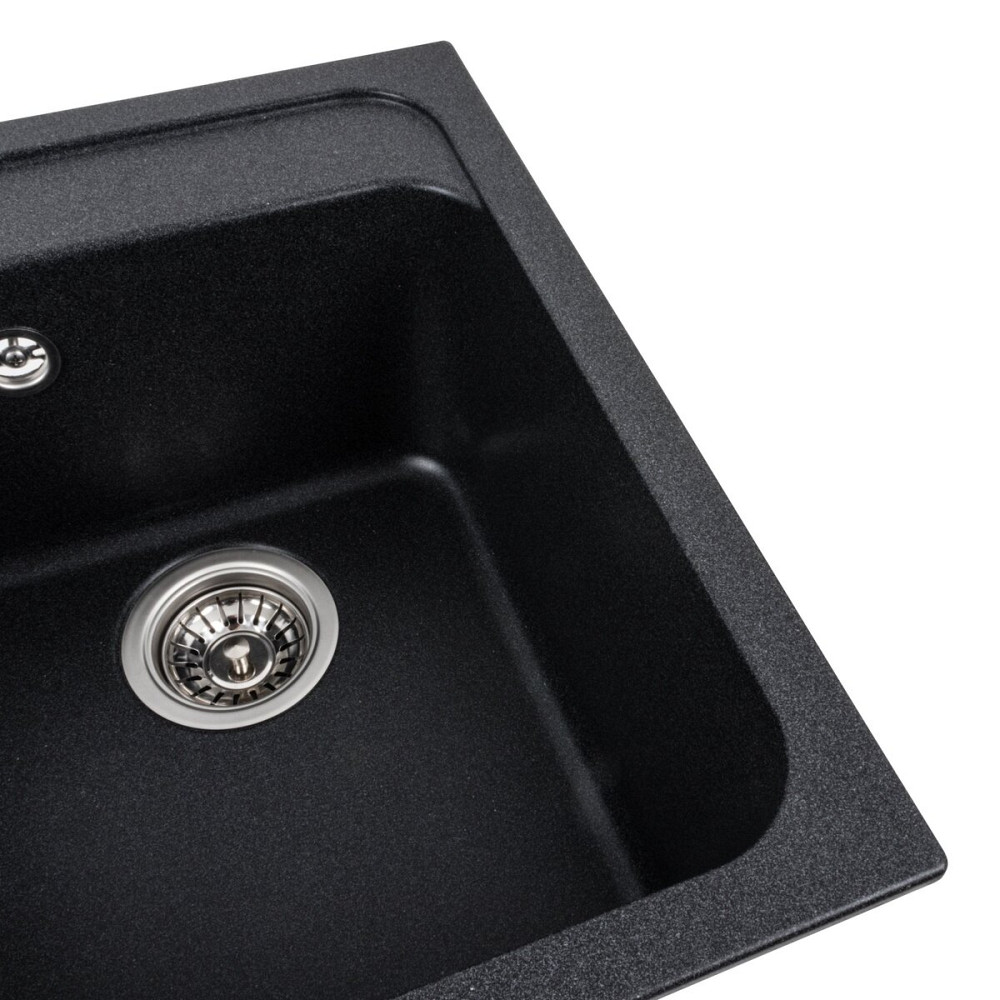 Гранітна мийка для кухні VALESO 4050 KORRADO матова Карбон Коломия - фото 2