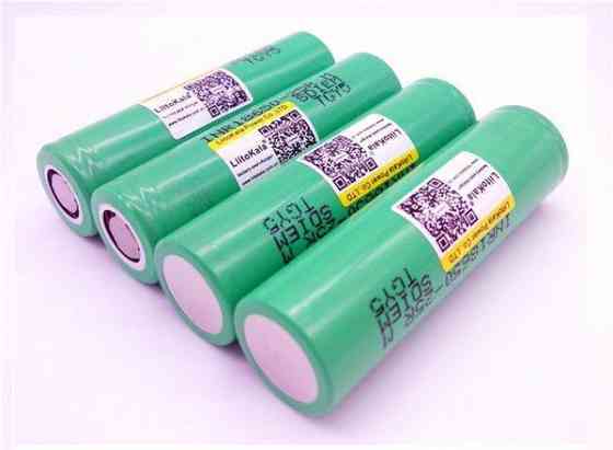 Високострумовий акумулятор LiitoKala 18650 Samsung 25R 2500мАч 20А (Зелений) Київ