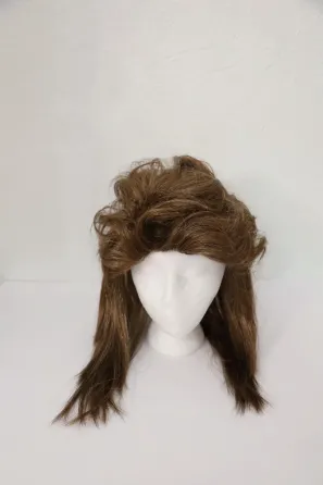 Коричнева перука mullet для чоловіків і жінок у ретро стилі 70-х 80-х, синтетичне волосся, 23” для Г Київ