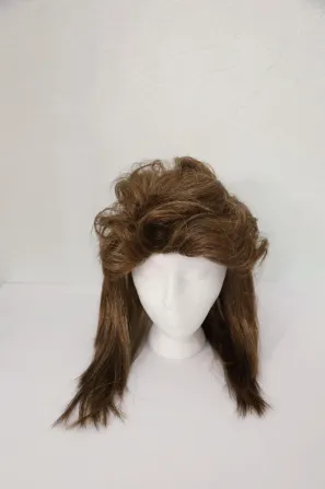 Коричнева перука mullet для чоловіків і жінок у ретро стилі 70-х 80-х, синтетичне волосся, 23” для Г Київ - фото 2