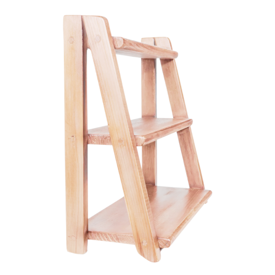 Универсальная деревянная полка из натурального дерева из ели, устойчивая и крепкая полчка (38х44х18 Каменец-Подольский