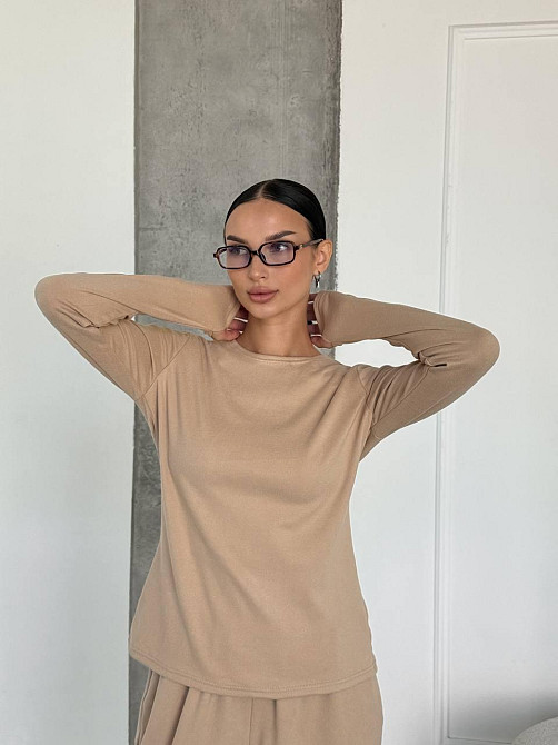 Женский теплый базовый костюм двойка из турецкого микрофлиса Одесса - изображение 8