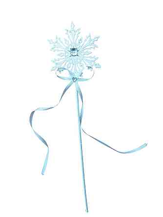 Паличка феї зі сніжинкою для костюму 43 см білий Київ