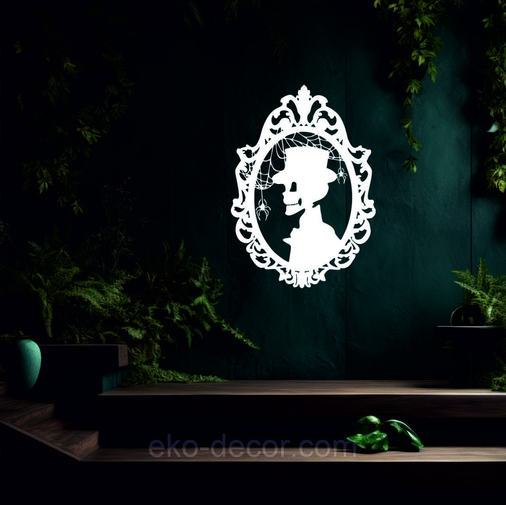 Декоративне настінне Панно «Скелет», Декор на стіну 50*35 см, Білий Київ - фото 5