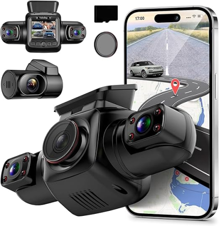 Видеорегистратор Yabdbg D80 4CH 4×1080P, 360°, GPS, Wi-Fi, WDR, ночное видение, 24/7 парковка, до 256 ГБ Киев