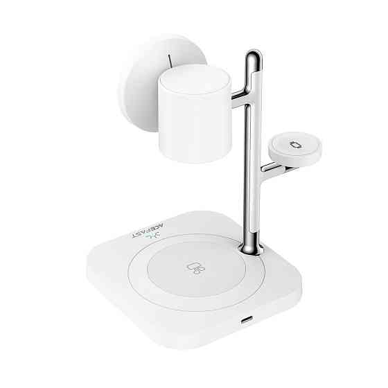 Бездротовий зарядний пристрій ACEFAST E39 desktop 4-in-1 wireless charging holder White Одеса