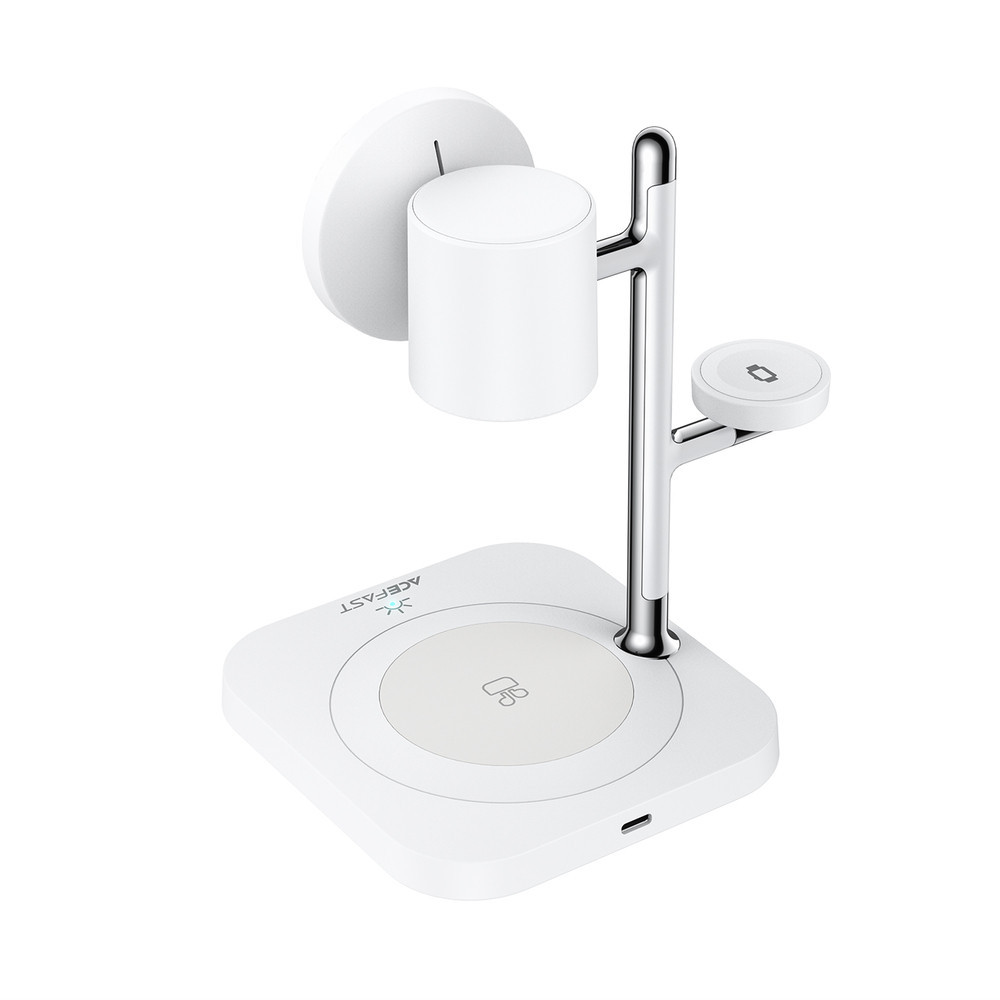Бездротовий зарядний пристрій ACEFAST E39 desktop 4-in-1 wireless charging holder White Одеса - фото 5