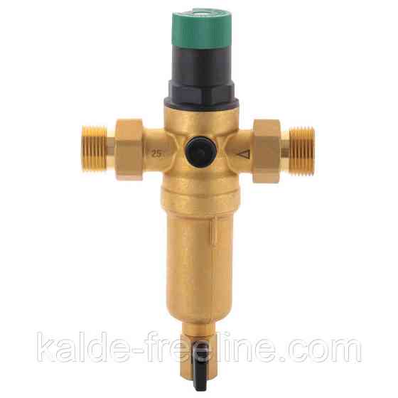 Самопромивний фільтр грубої очистки з редуктором тиску та манометром KOER KR.1249 1"НР Харків