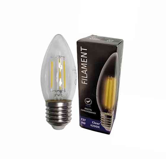Лампочка LED Siriusstar Filament 8W C37-4200K-E27 Коломия