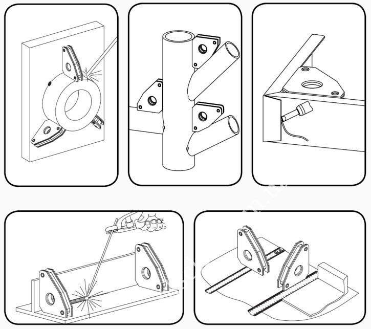 Магнитная струбцина для сварки 11,5 кг GEKO G01871 Чернигов - изображение 5