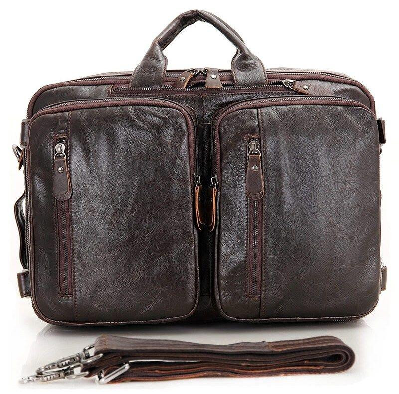 Сумка чоловіча трансформер Коричнева (Vintage) Київ - фото 5