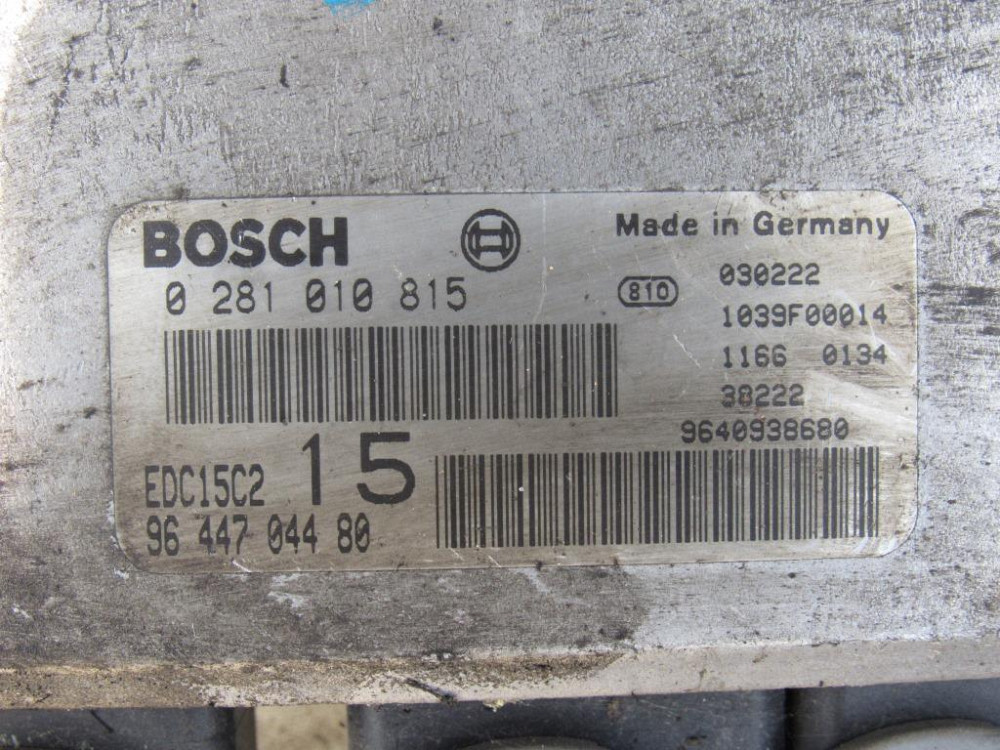 Блок керування двигуном Fiat Scudo 2.0 1996-2006 (0281010815) Ковель - изображение 2