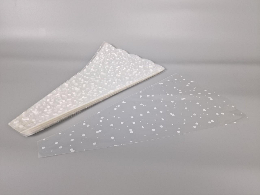 Упаковка конус под цветы h50/ 6низ/29верх узор(100 шт) 155 (2) (100 шт) Харьков - изображение 1