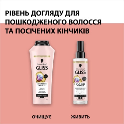 Шампунь Gliss Split Hair Miracle Для поврежденных волос и секущихся кончиков 250 мл (9000101287332) Винница - изображение 6