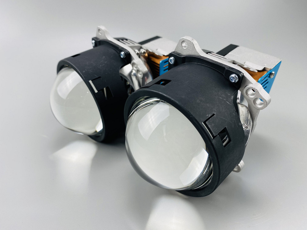 Додаткові автомобільні LED лінзи універсальні 3 inch R6D 128 мм IP67 6000 K Мукачево - фото 3