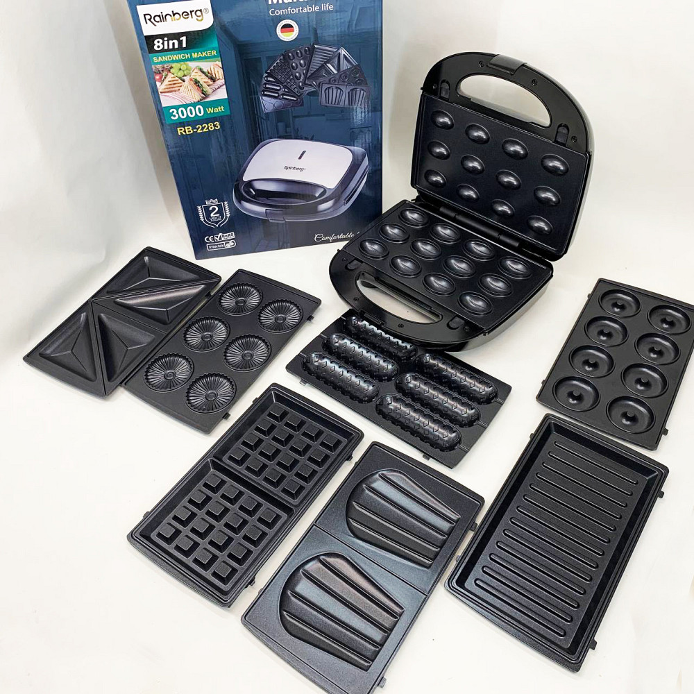 Багатофункціональний мультимейкер зі змінними насадками, Мультипекар зі знімними пластинами MF-25 Львів - фото 5