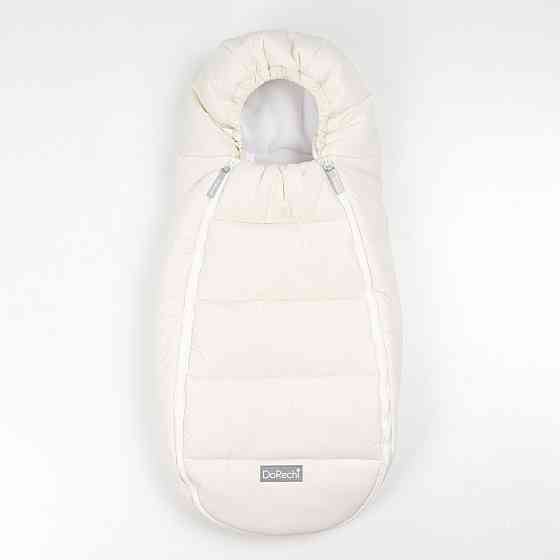 Конверт кокон дитячий зимовий на флісі від народження до 9-10 місяців для виписки та коляски Baby XS ДоРечі молочний Кривий Ріг