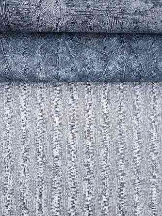 Шпалери метрові вінілові на флізелін Rasch Composition однотонні розмиті під штукатурку структурні блакитні Київ