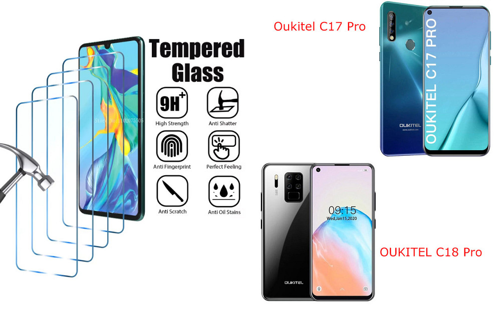 Защитное стекло ArmorGlass для Oukitel C17 Pro, OUKITEL C18 Pro – устойчивое к царапинам и ударам Киев - изображение 1