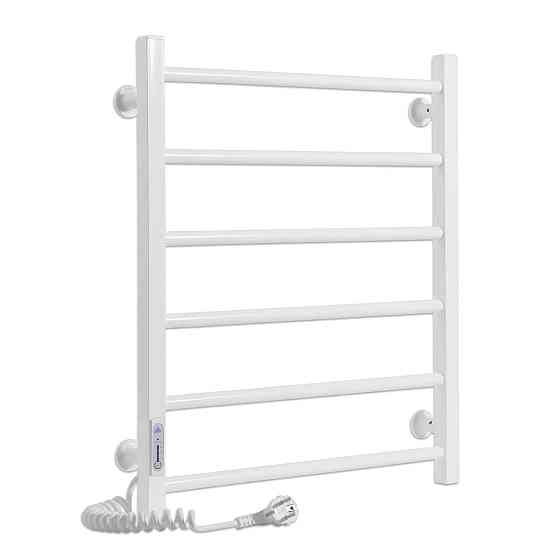 Електричний полотенцесушитель Laris Зебра Альфа ЧК6 500Х600 Е білий, ліве підключення Київ