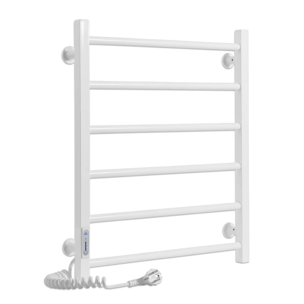 Електричний полотенцесушитель Laris Зебра Альфа ЧК6 500Х600 Е білий, ліве підключення Київ - фото 1