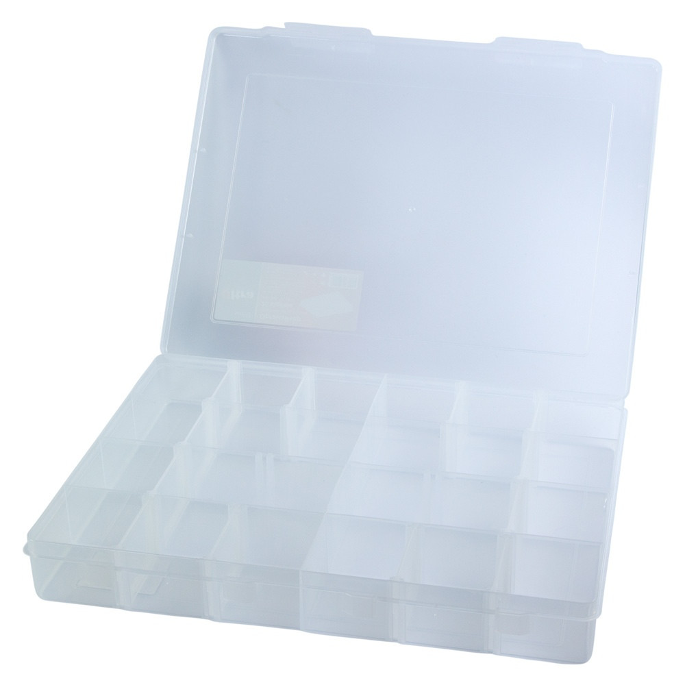 Ultra Органайзер пластиковый прозрачный 20 отсеков 350×270×50мм ULTRA (7417122) Киев - изображение 3