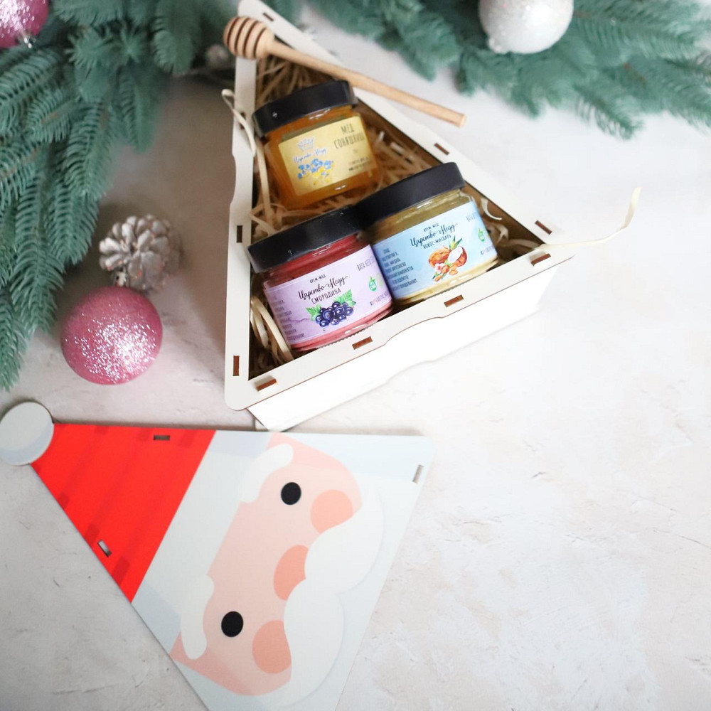 Дерев'яний подарунковий бокс №3 Царство Меду на Новий Рік. Одеса - фото 5