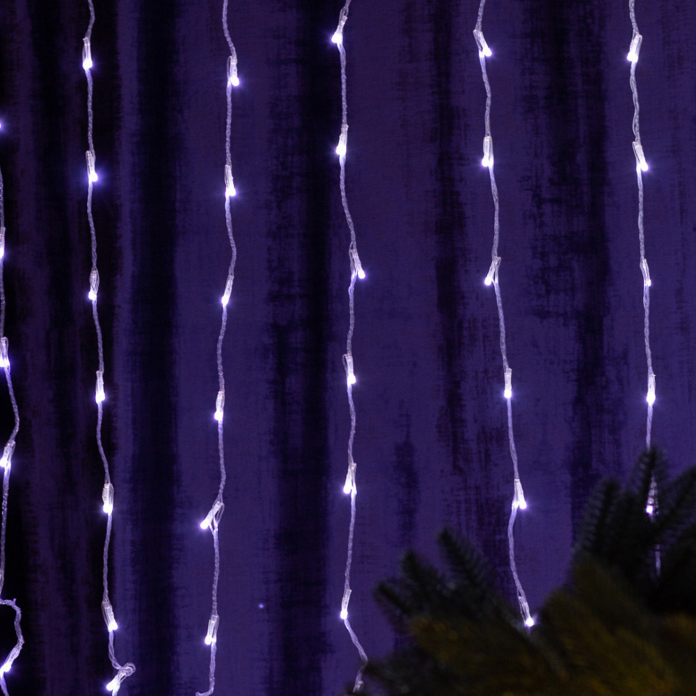 Гірлянда LED Водопад 3х3 м 10 ліній 8 режимів Білий Київ - фото 6