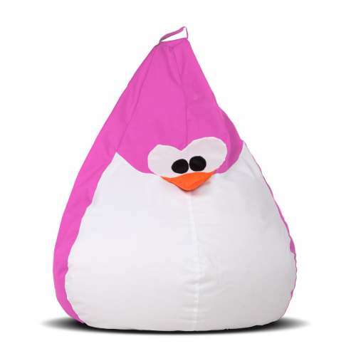 Кресло-груша Хатка Пингвин Розовый Большая 90х130 Киев - изображение 1